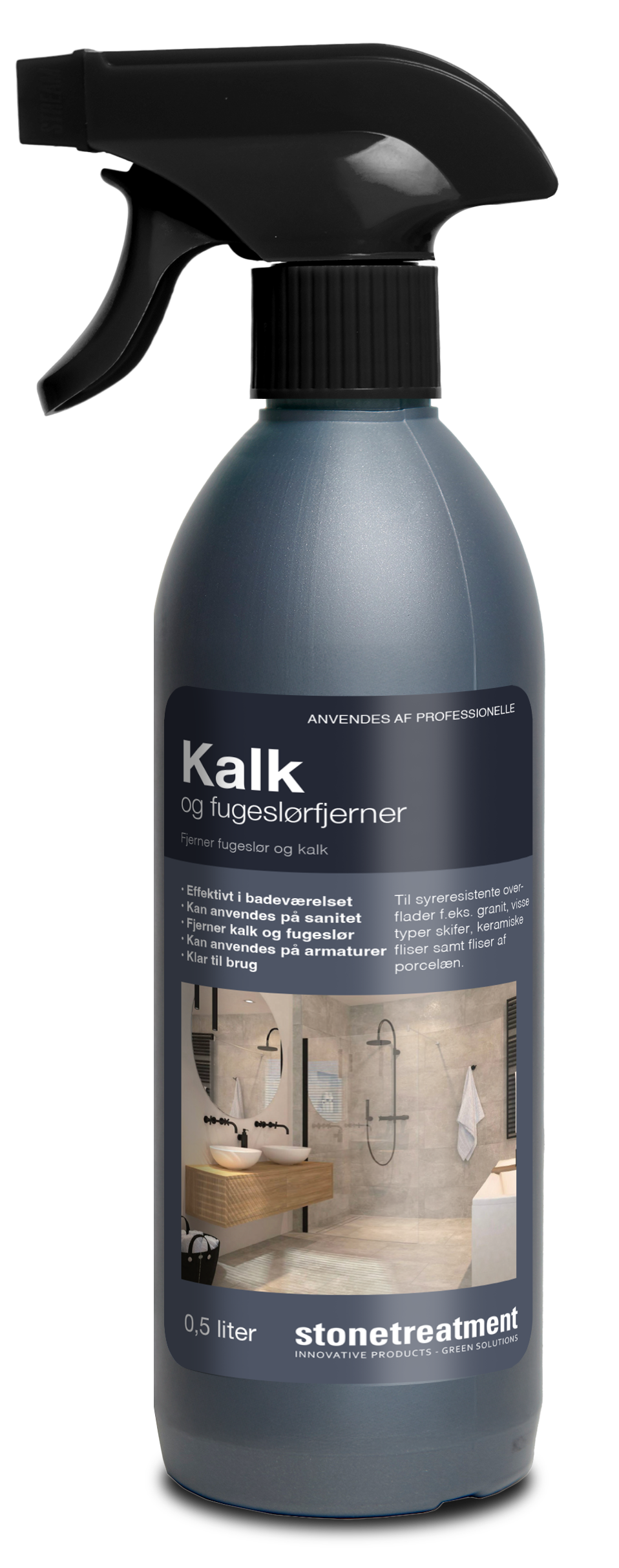 Kalk- og fugeslørfjerner (Spray)