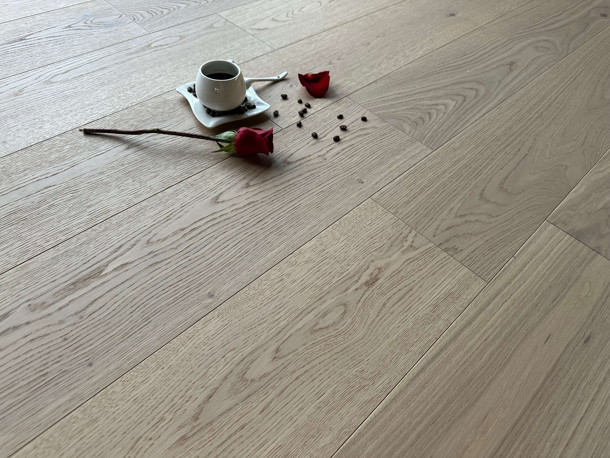 Plankegulv i eg med hårdvoksolie - Venice Beach - Bredde 190 mm