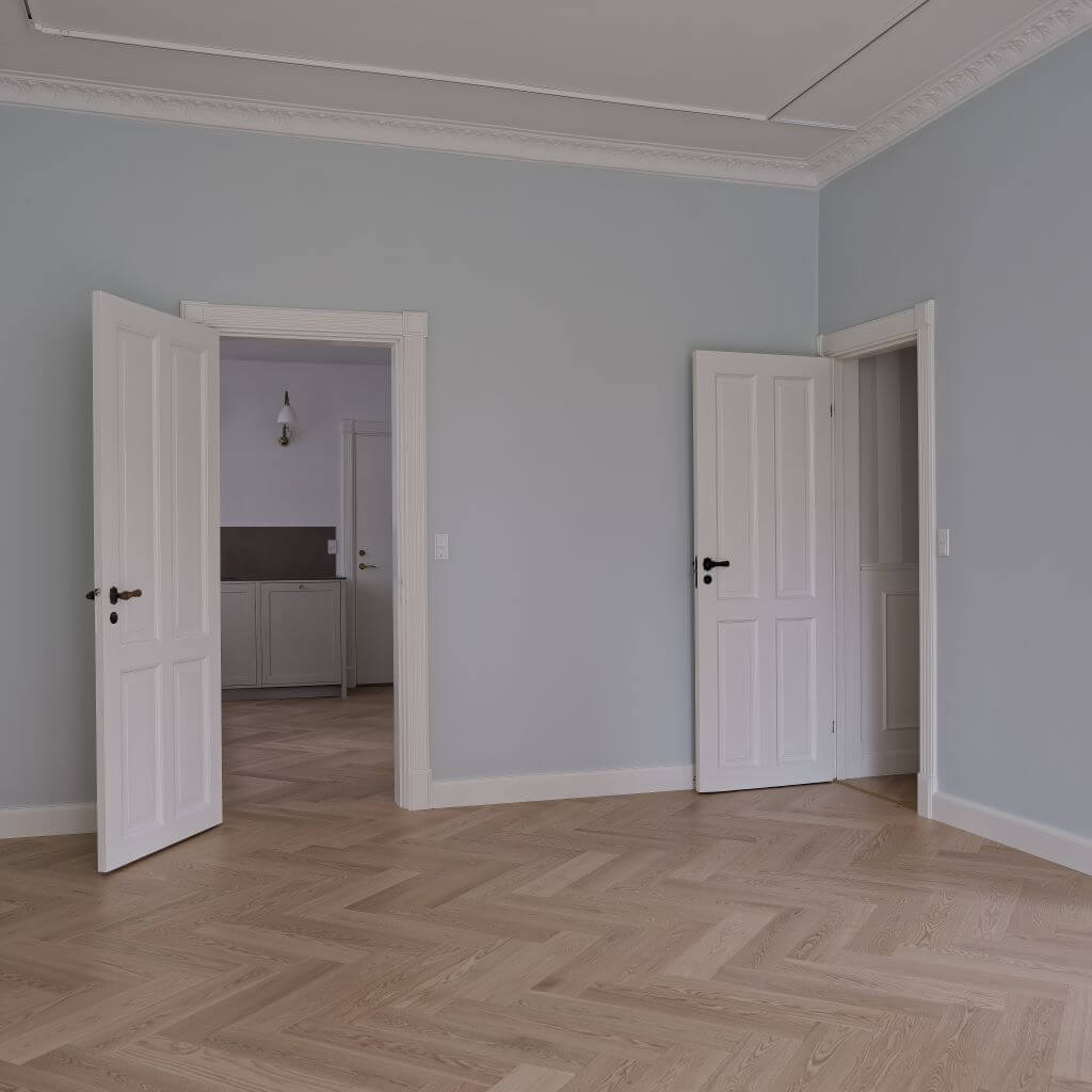 Sildebensparket i rødeg - Silenzio/Atlas - Bredde 82,5 mm