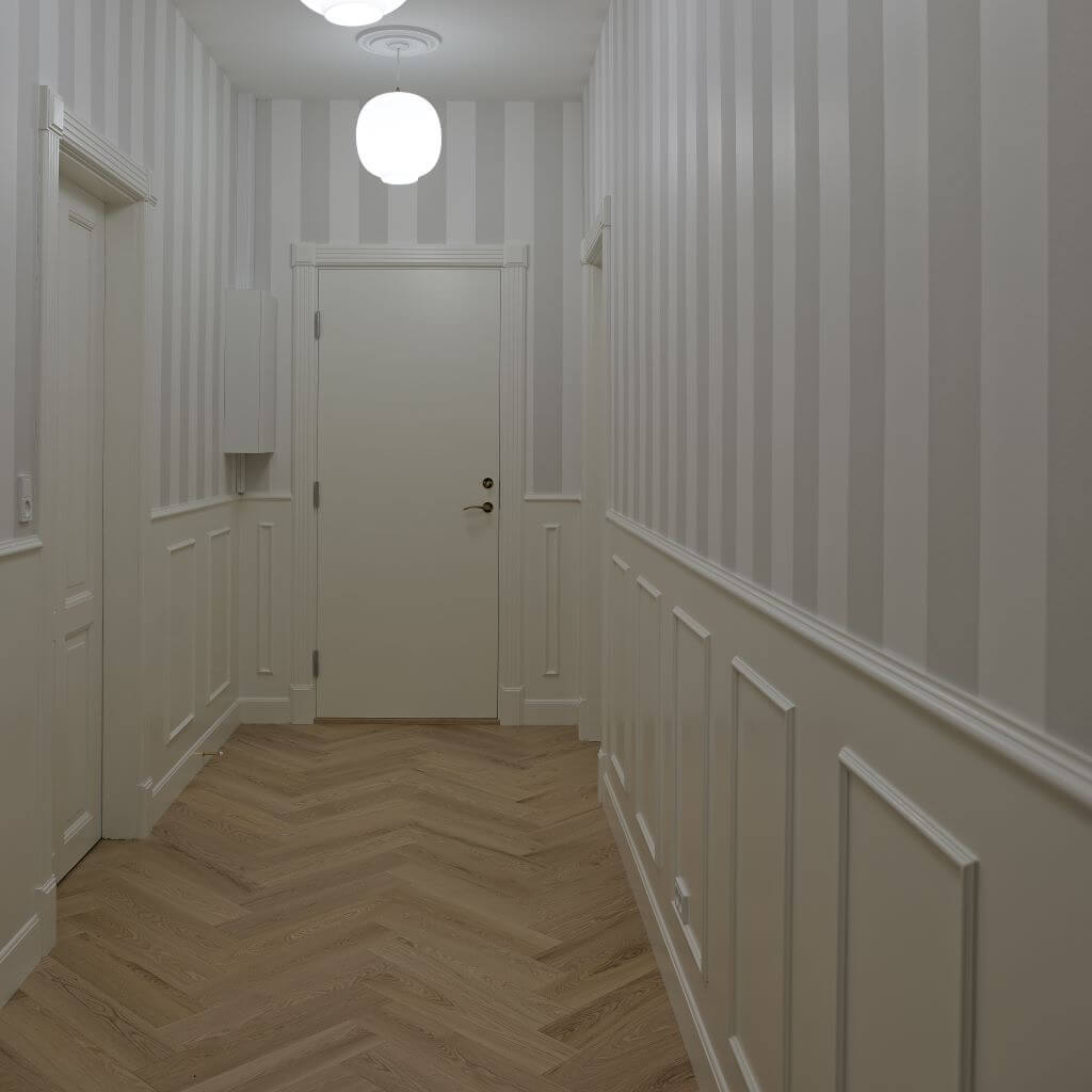 Sildebensparket i rødeg - Silenzio/Atlas - Bredde 82,5 mm